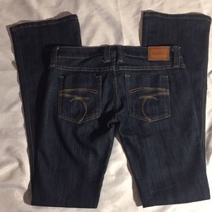 Frankie B Dark Wash women's flare jeans Sz 27